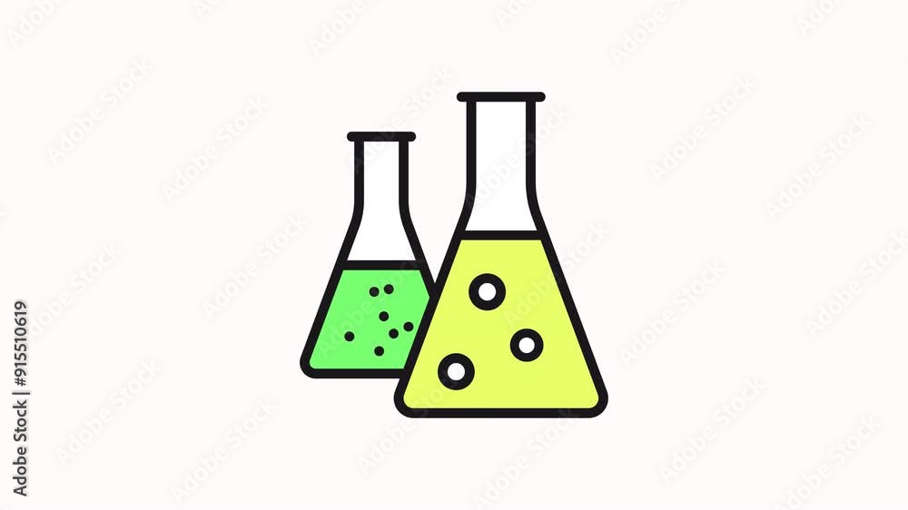 icon motion Two beakers with liquids, one green, one yellow, both with bubbles.
icon motion Two beakers with liquids, one green, one yellow, both with bubbles.