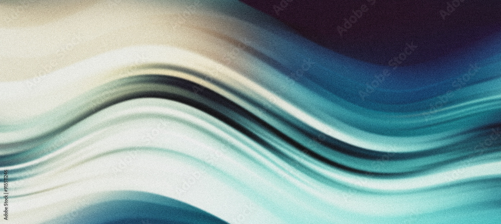 Blue and beige wave abstract background with a textured grain effect Blue and beige wave abstract background with a textured grain effect