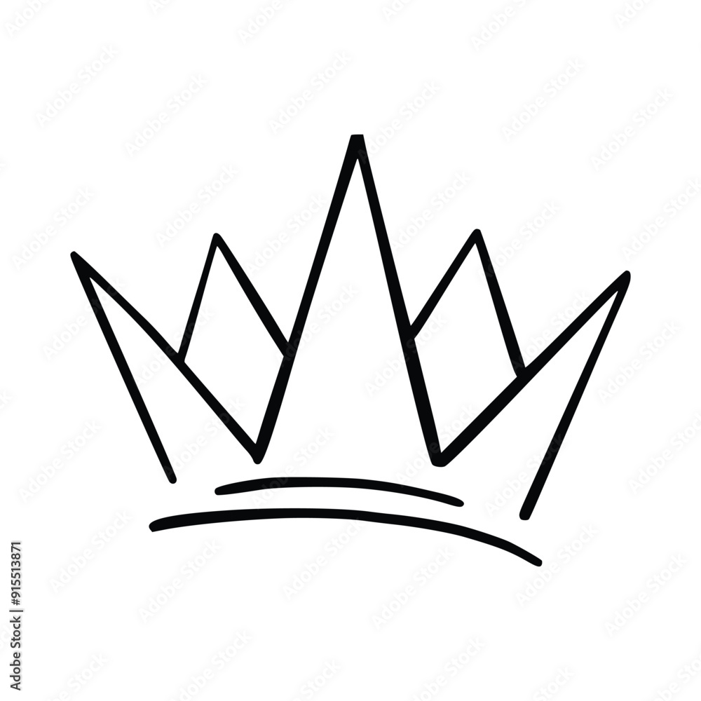 Crown icon vector. A thin line sign. Outline Crown Sign. Isolated Contour Symbol Illustration. Crown icon vector isolated on white background for your web and mobile app design, Crown logo concept Crown icon vector. A thin line sign. Outline Crown Sign. Isolated Contour Symbol Illustration. Crown icon vector isolated on white background for your web and mobile app design, Crown logo concept