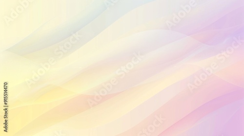 Soft Pastel Gradient Background with Dreamy Rainbow Colors Transitioning from Light Purple to Yellow, Ideal for Calm and Peaceful Atmospheres in Mobile App Graphics, Web Pages, and Social Media Covers