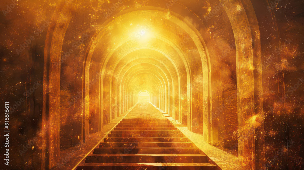 Luminous Archways of TianA Symbolic Representation of Heavenly Ascension and Spiritual Transcendence Luminous Archways of TianA Symbolic Representation of Heavenly Ascension and Spiritual Transcendence