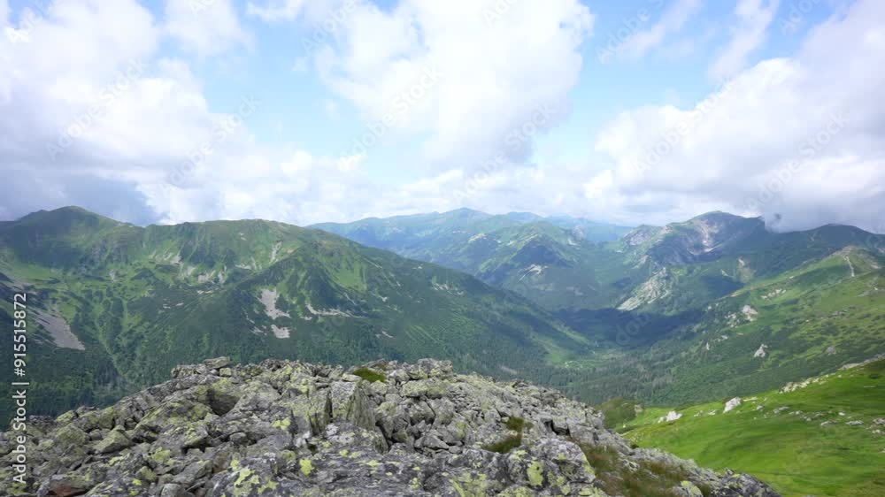Panoramic view from above, Poland, Zakopane. Kasprowy Wierch Panoramic view from above, Poland, Zakopane. Kasprowy Wierch