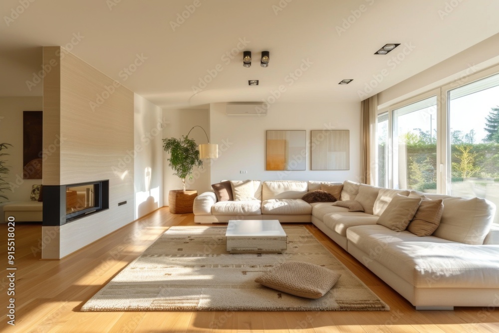 Modern creative minimal living room interior Modern creative minimal living room interior