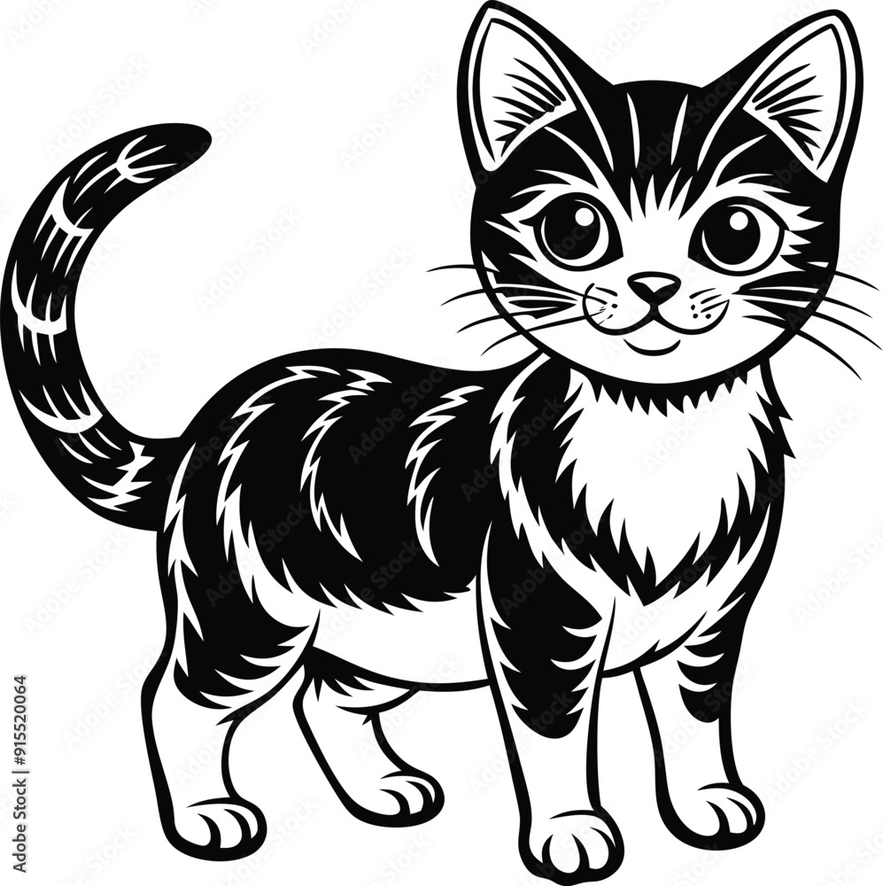 Cat silhouette vector isolated Cat silhouette vector isolated