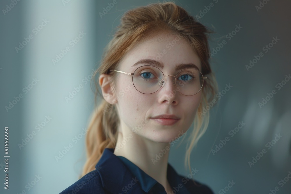Portrait of a young female accountant Portrait of a young female accountant