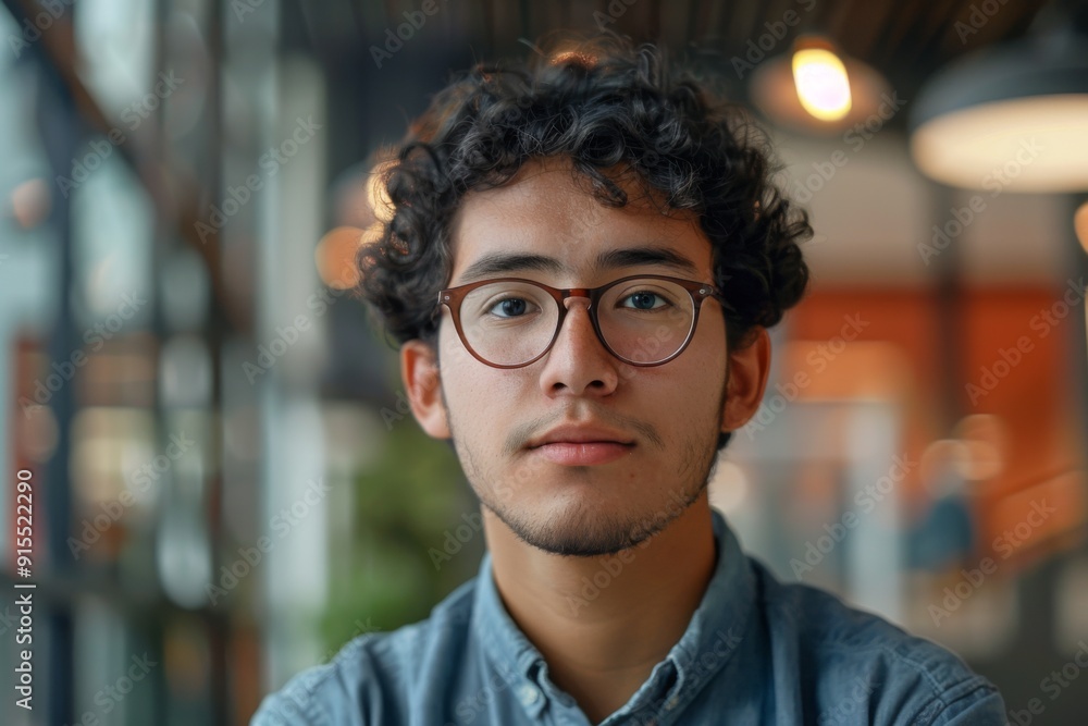 Obraz premium Portrait of a young male accountant
