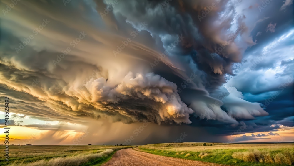 Supercell thunderstorm producing torrential rain and tornado warnings Supercell thunderstorm producing torrential rain and tornado warnings