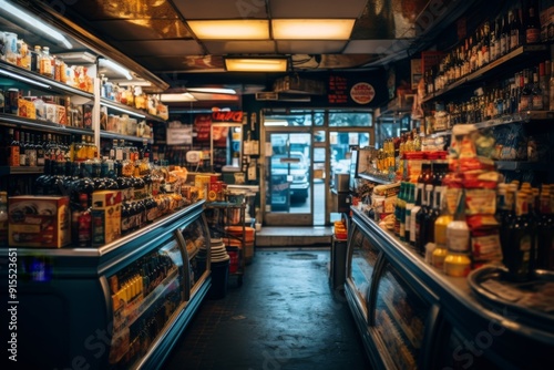 Interior of a New York bodega