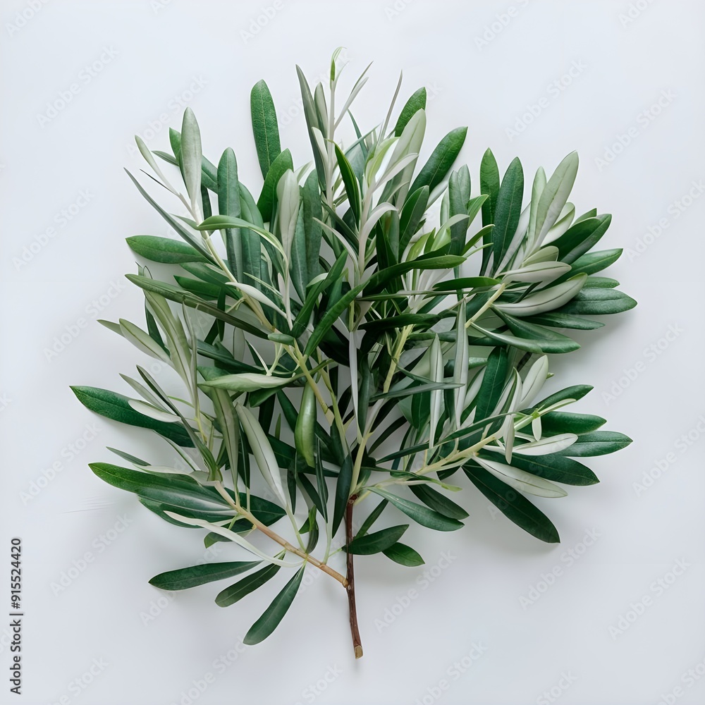 Fototapeta premium rosemary on a white background