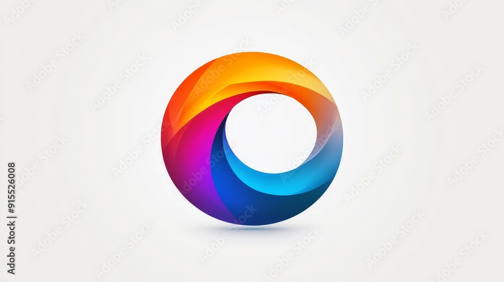 color-changing logo on a white background, showcasing innovative shapes and elegant transitions. color-changing logo on a white background, showcasing innovative shapes and elegant transitions.