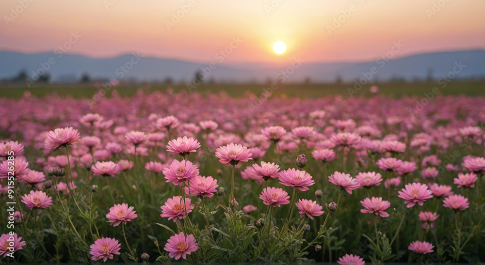Fototapeta premium sunrise in the field