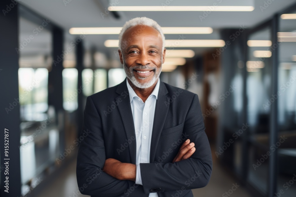 Portrait of a senior African American businessman in office Portrait of a senior African American businessman in office