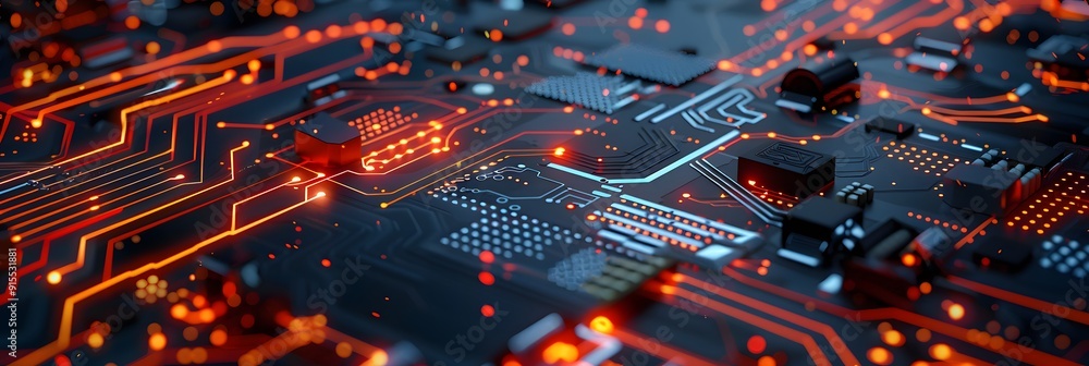 Obraz premium electronic circuit board