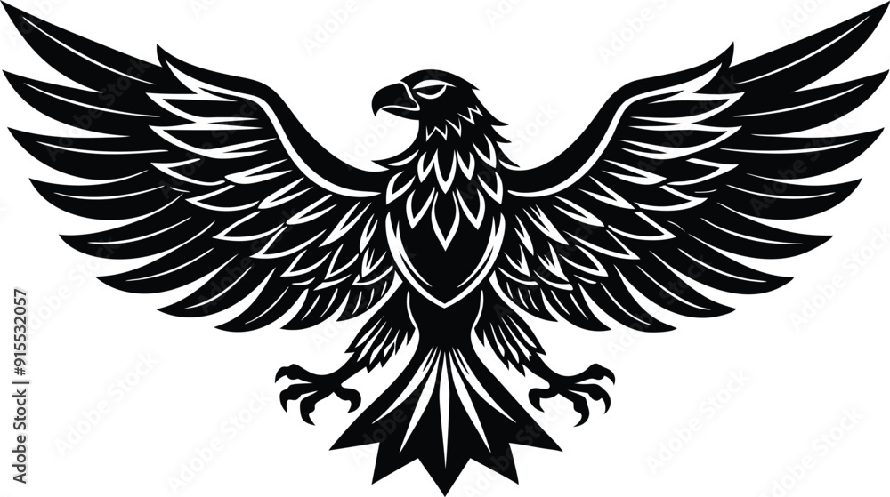 Fototapeta premium eagle tattoo vector