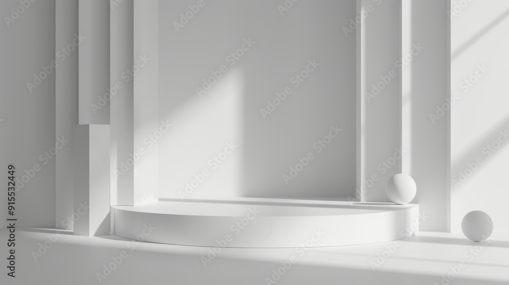 Minimalist White Geometric Architecture Interior Design Minimalist White Geometric Architecture Interior Design