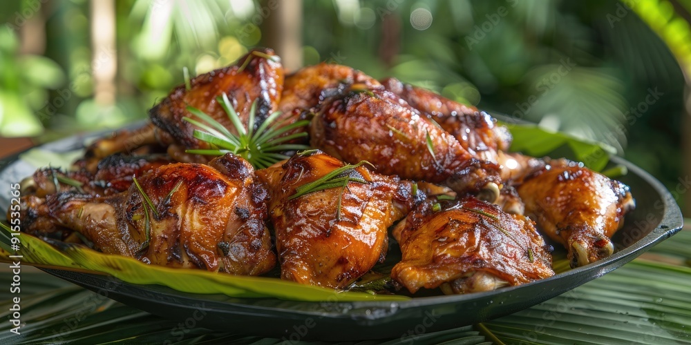 Filipino Style BBQ Chicken Chicken Inasal from Western Visayas Philippines Filipino Style BBQ Chicken Chicken Inasal from Western Visayas Philippines