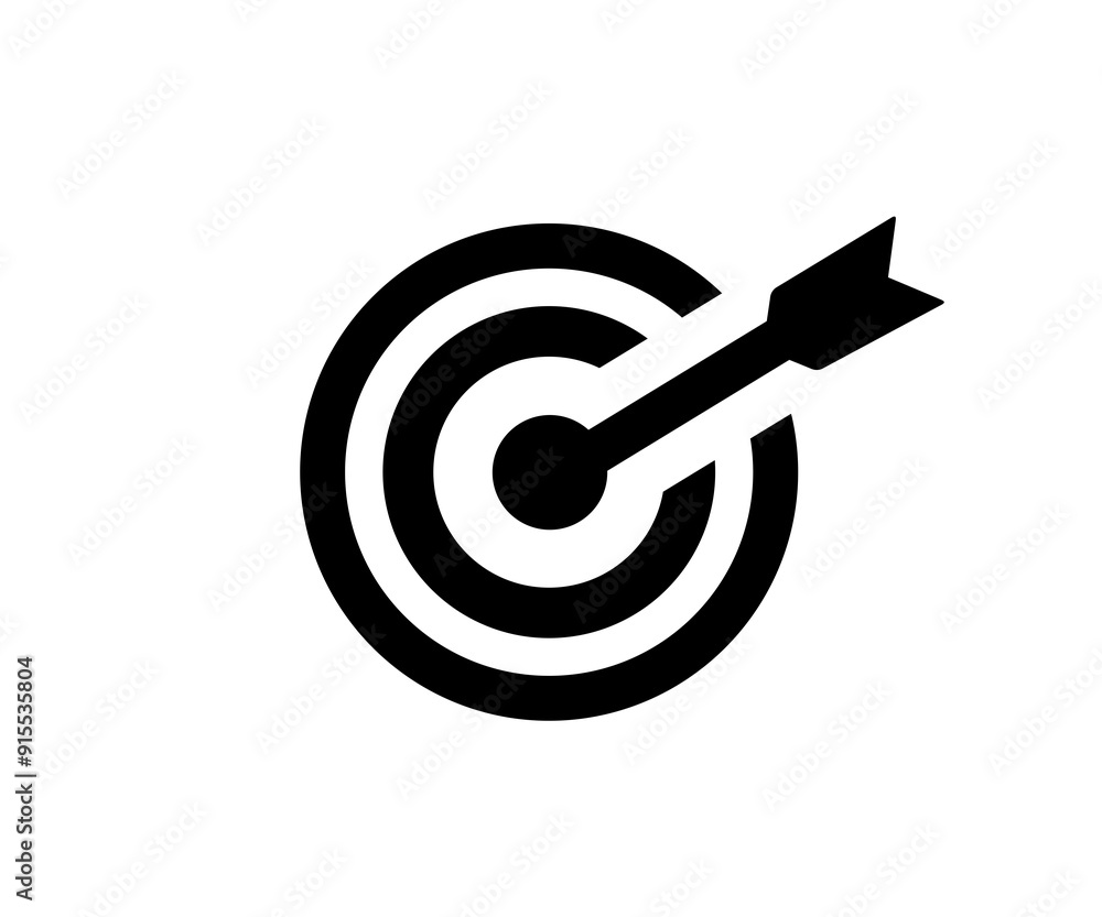 Target symbol with arrow. Symbol or strategy dartboard and winner bullseye archery illustration on transparent background. Target symbol with arrow. Symbol or strategy dartboard and winner bullseye archery illustration on transparent background.