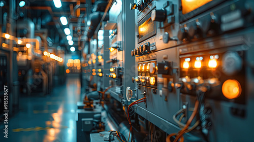 Electric control panel enclosure for power and distribution electricity. Uninterrupted, electrical voltage. electrical cabinet control	