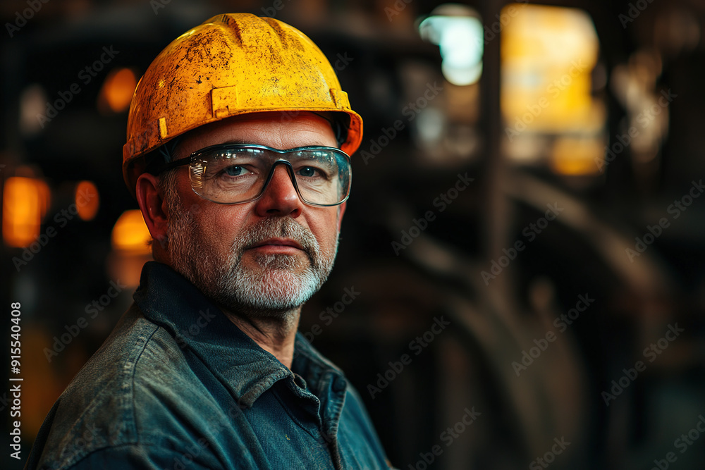 Experienced steel plant worker wearing a yellow helmet and safety glasses, with a blurred factory background. Focuses on professionalism, safety, and industrial expertise.
Experienced steel plant worker wearing a yellow helmet and safety glasses, with a blurred factory background. Focuses on professionalism, safety, and industrial expertise.