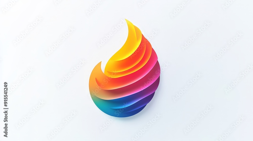 Imagine a logo with seamless color transitions on a white background, highlighting vibrant hues and minimalist elements Imagine a logo with seamless color transitions on a white background, highlighting vibrant hues and minimalist elements