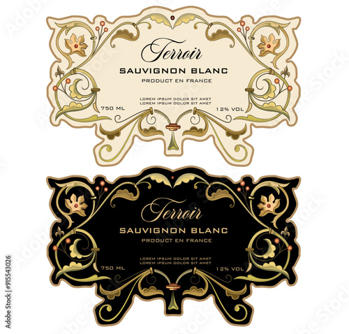 WINE LABEL ITALIAN FOOD AND DRINKS DECORATIVE STICKER FOR AMARONE, PROSECCO, CHIANTI, VALPOLICELLA,PRIMITIVE AND SPARKLING WINE