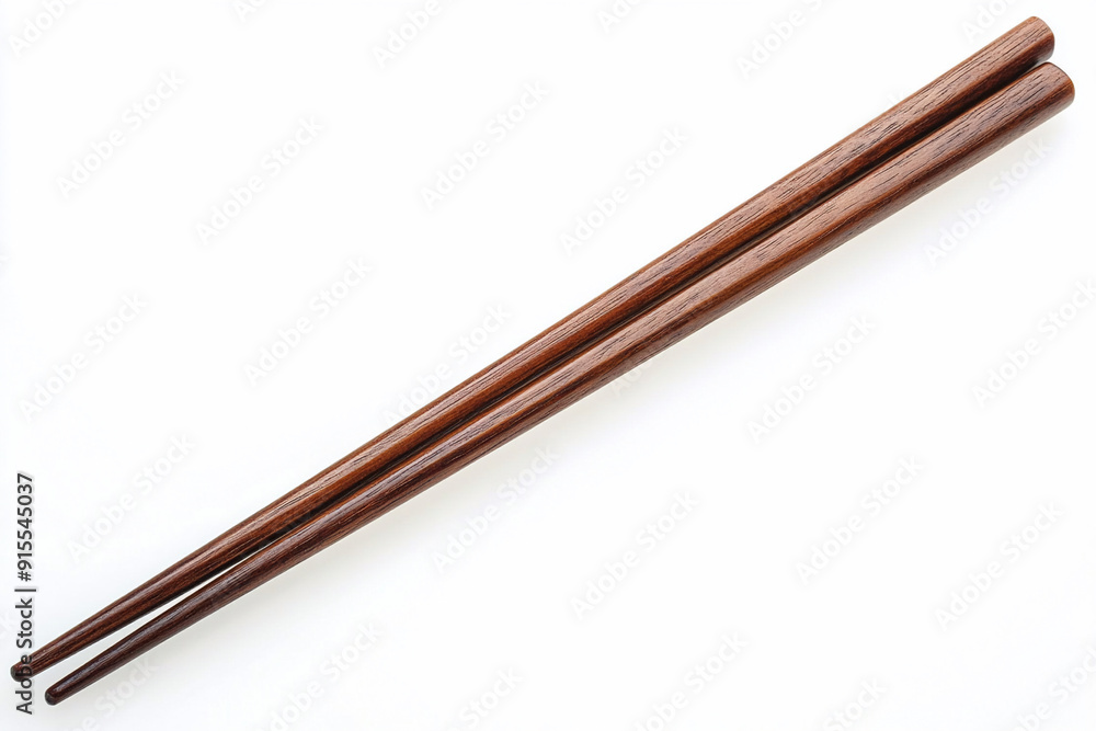 Wooden chopsticks isolated on white background Wooden chopsticks isolated on white background