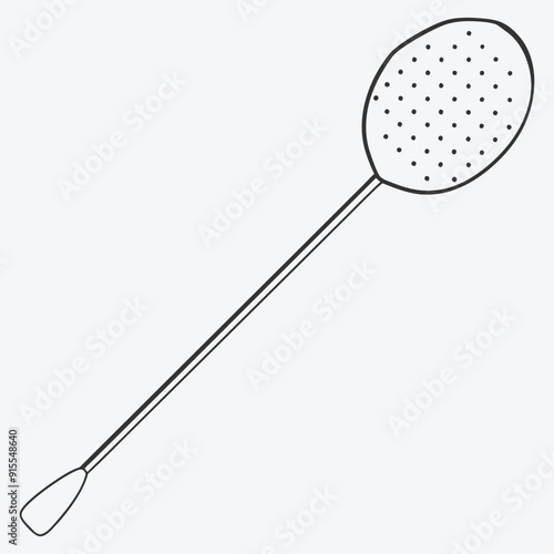 SKIMMER-SLOTTED LINE ART , ELEGANTLY SIMPLE AND FUNCTIONAL DESIGN