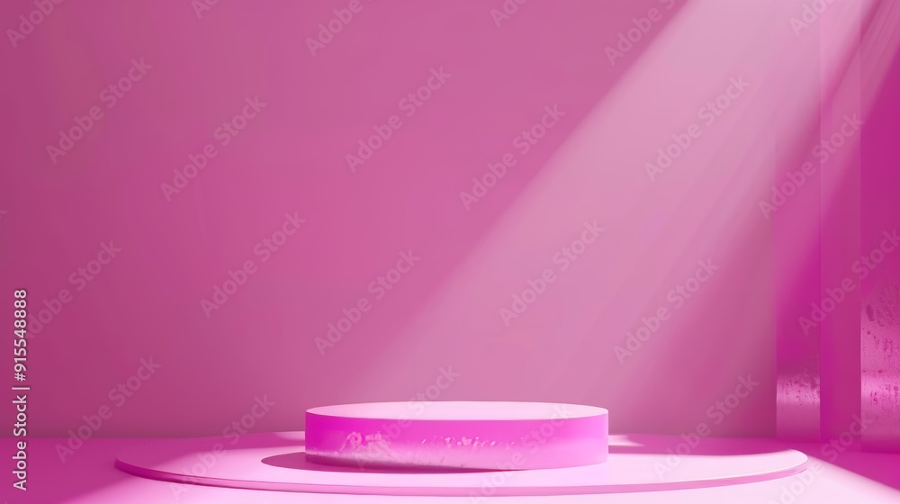 Pink Minimalist Product Display Platform Pink Minimalist Product Display Platform