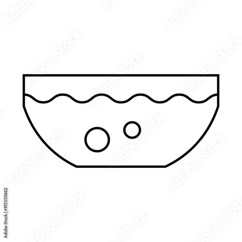 beetroot soup line icon vector. beetroot soup sign. isolated contour symbol black illustration