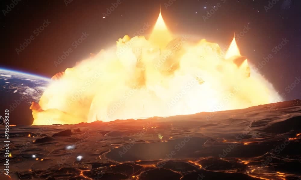 Lunar Cataclysm: A Devastating Explosion Rocks the Moon's Surface 