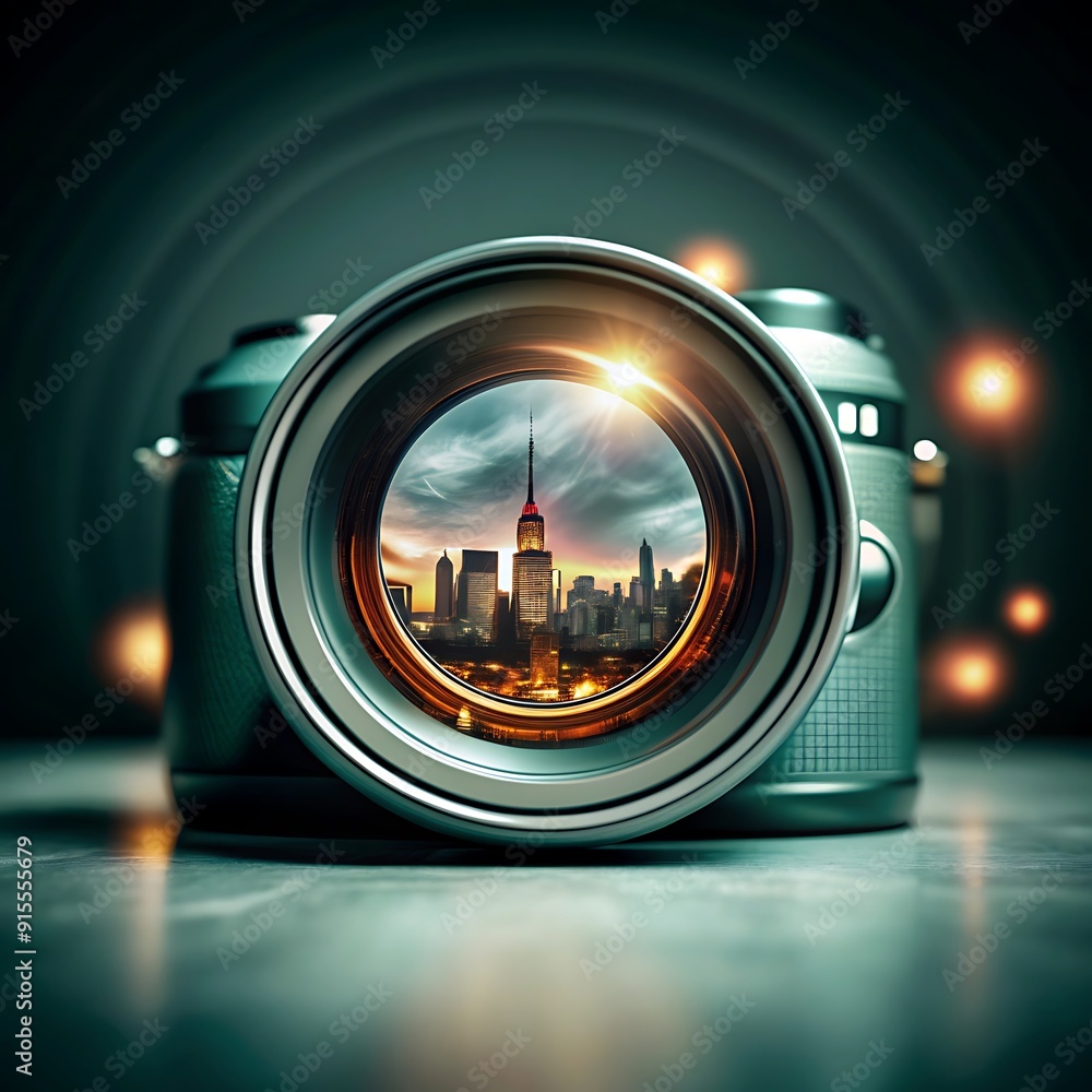 Naklejka premium World photography day background