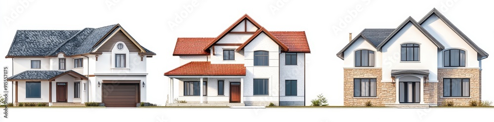 House photo element, png cutout element set with house architecture House photo element, png cutout element set with house architecture