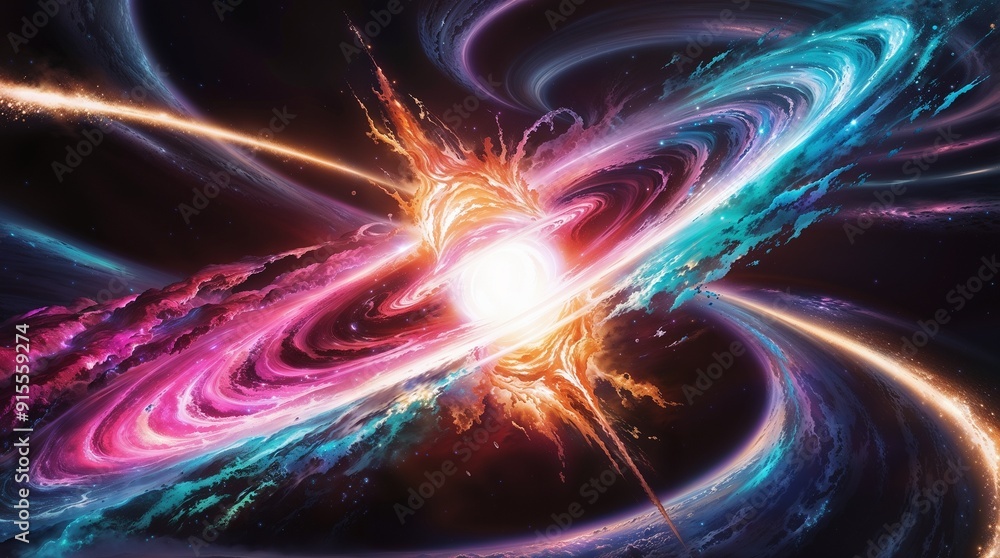 Spiral Galaxy in the space background wallpaper Generated By Ai Spiral Galaxy in the space background wallpaper Generated By Ai