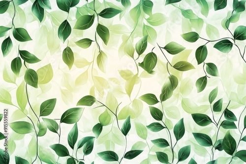 A green leaf landscape background with a texture pattern.