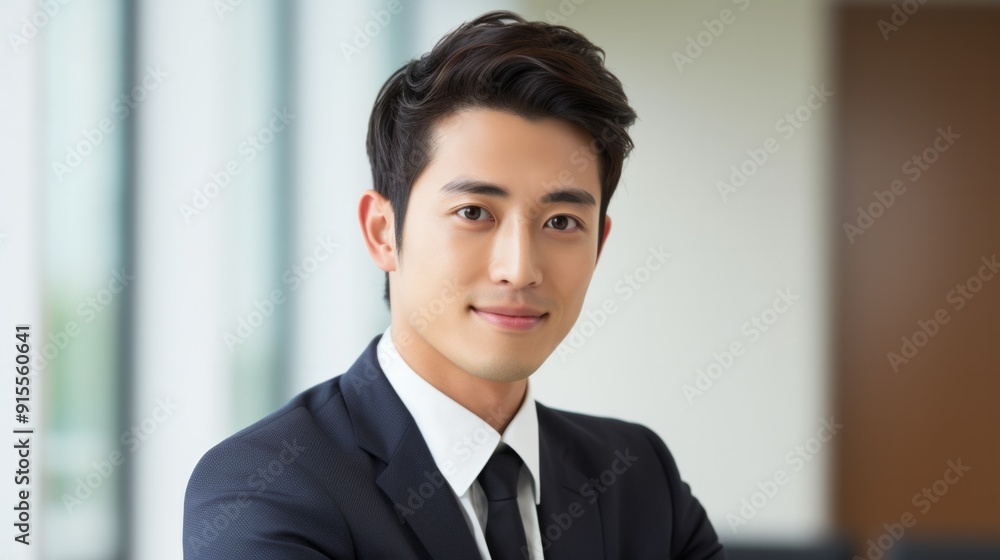 portrait of a businessman Confident Young Businessman in a Modern Office Setting Wearing a Professional Suit and Smiling - Portrait of Success in Corporate Environment portrait of a businessman Confident Young Businessman in a Modern Office Setting Wearing a Professional Suit and Smiling - Portrait of Success in Corporate Environment