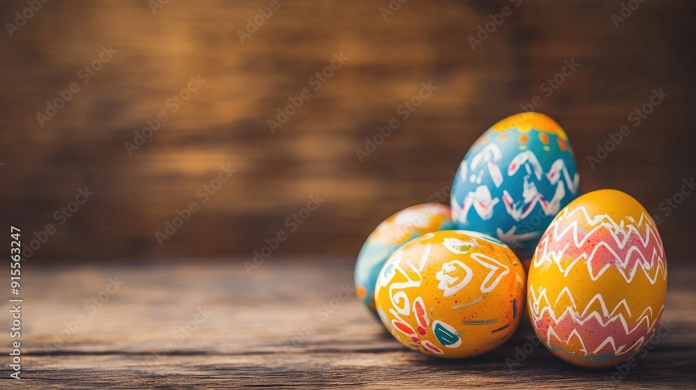 Beautiful colorful easter eggs background copy space Beautiful colorful easter eggs background copy space