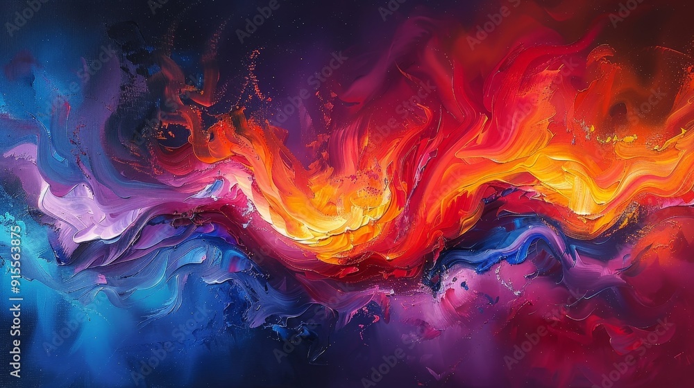 Dynamic abstract art with a blend of colors and textures Dynamic abstract art with a blend of colors and textures
