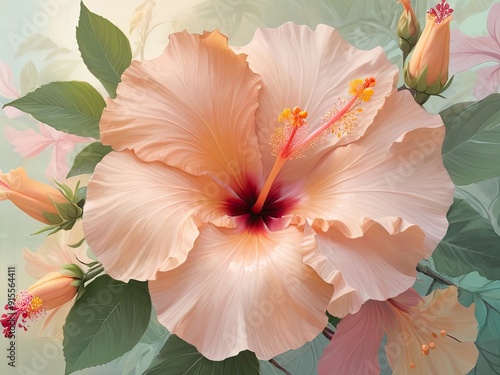 Wallpaper Mural Vibrant red dahlia petals unfurl in a burst of summer beauty Torontodigital.ca