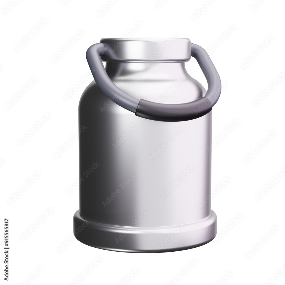 Obraz premium milk 3d render icons