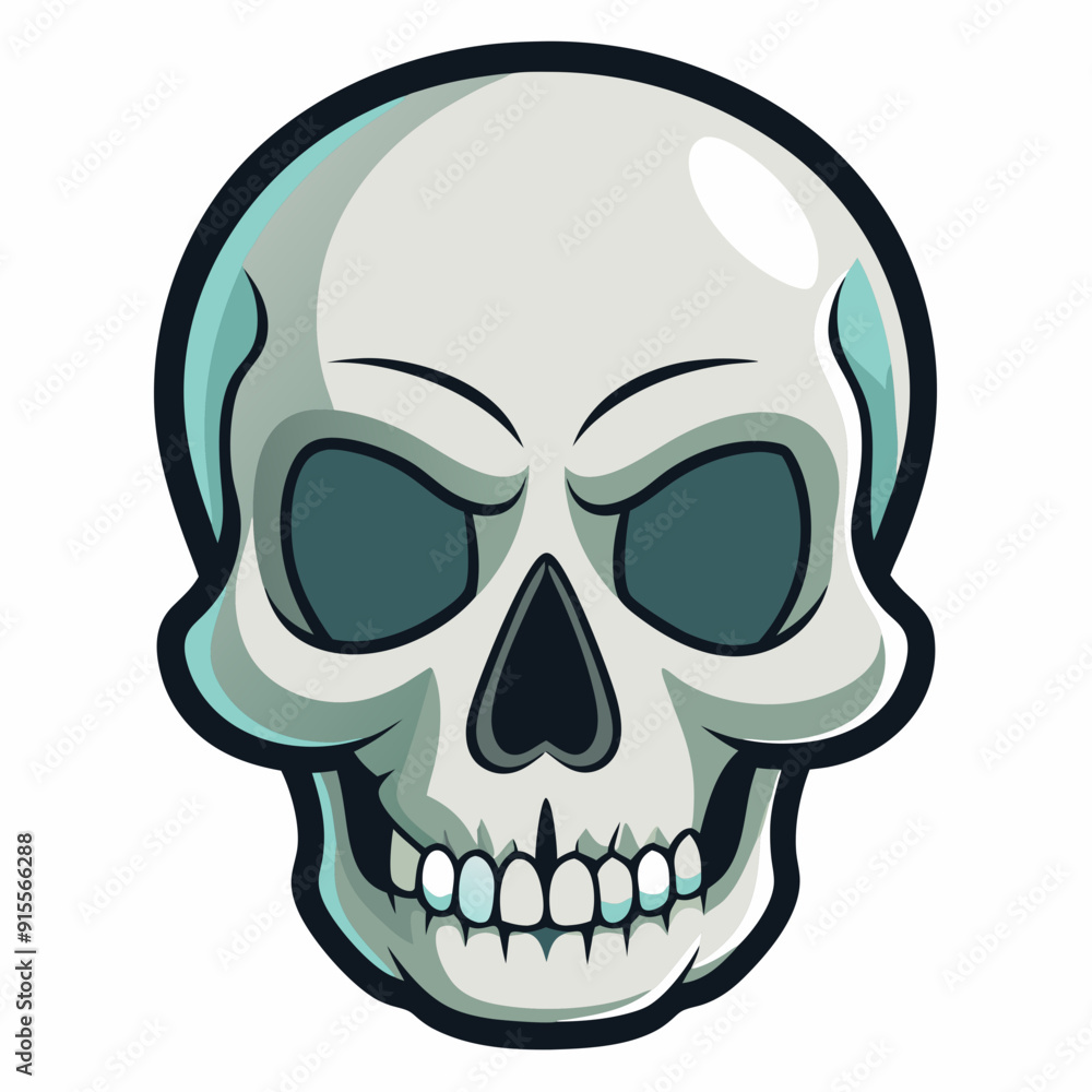 Fototapeta premium human skull vector