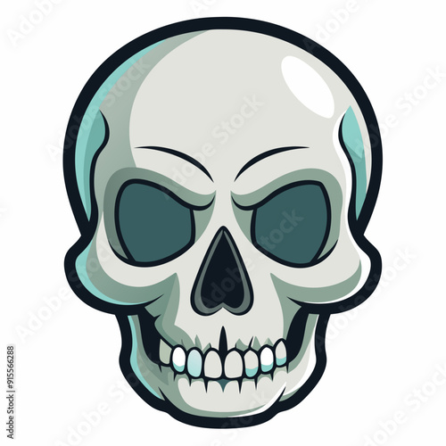 human skull vector