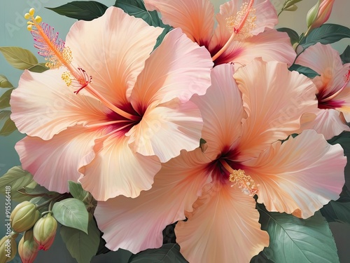 Wallpaper Mural Vibrant red dahlia petals unfurl in a burst of summer beauty Torontodigital.ca