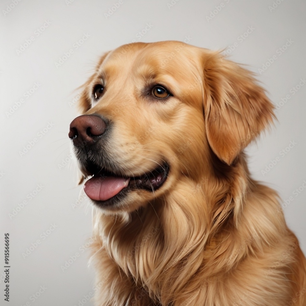 Golden retriever isolated on white background Golden retriever isolated on white background