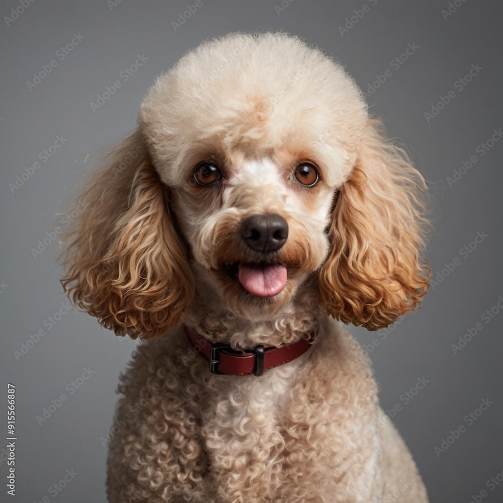Poodle isolated on a light background Poodle isolated on a light background