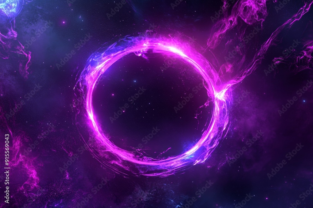 An abstract neon energy sphere of particles and waves of magical glowing on a dark background, a circle and loop frame with magic purple and pink flame and sparks on transparent background, An abstract neon energy sphere of particles and waves of magical glowing on a dark background, a circle and loop frame with magic purple and pink flame and sparks on transparent background,