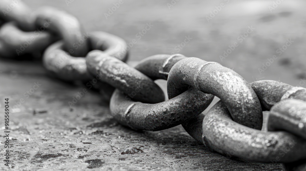 Closeup of a rusty chain link. Closeup of a rusty chain link.