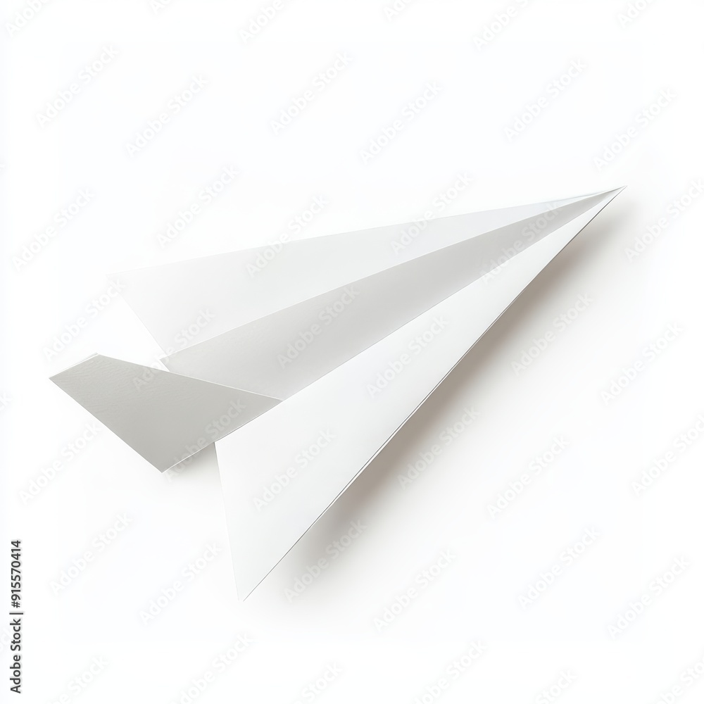 A transparent background paper plane sticker in white A transparent background paper plane sticker in white