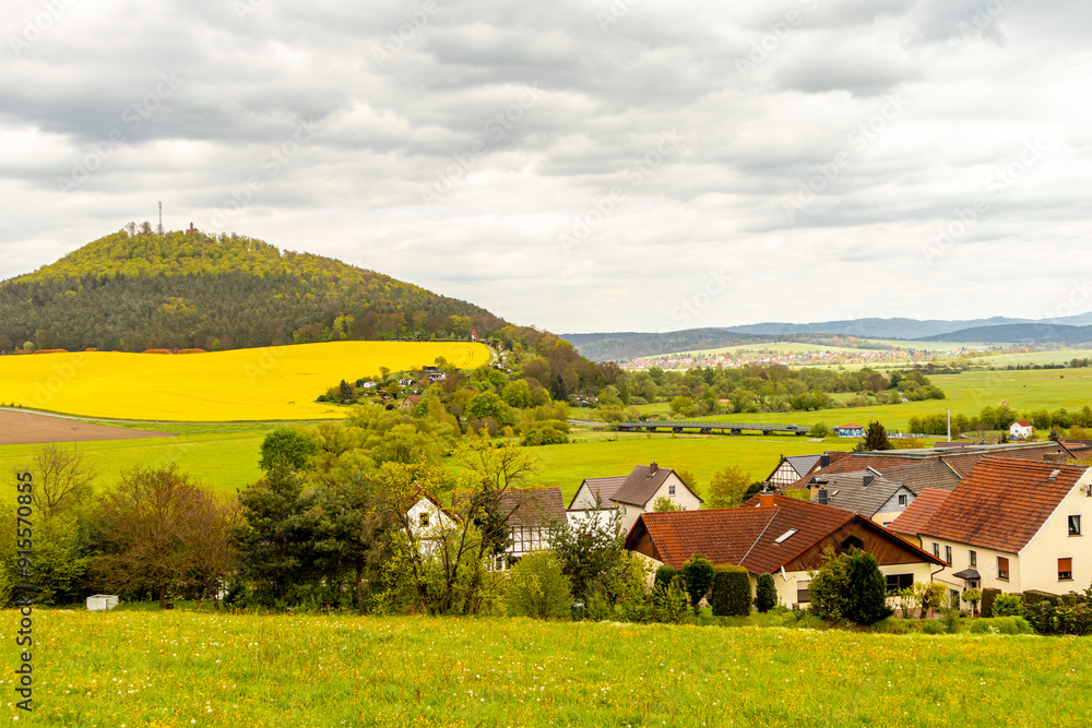 Mit dem Rad unterwegs auf der 1. Etappe des Werratal-Radweges von der Quelle der Werra bei Wernshausen bis ins Werratal bei Hörschel - Thüringen - Deutschland