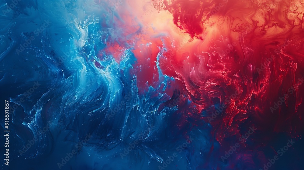 Fototapeta premium abstract red, blue and white swirling background