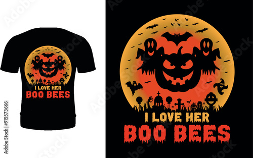 I love her BOO BEER Halloween T-shirt Design.